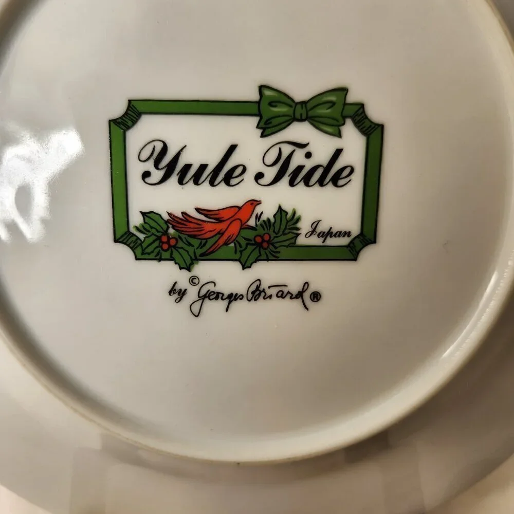 Georges Briard Yule Tide Christmas Tree Salad Desert Plate 7-1/2